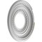 Ekena Millwork Cole PVC Ceiling Medallion (Fits Canopies up to 4 1/4"), Brght Coat Chrome, 10"OD x 3 1/2"ID x 3/4"P CMP10COBCR - alternate 3